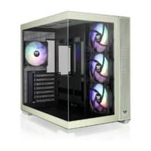 GABINETE THERMALTAKE VIEW 380 TG X2 FAN ARGB X4 MATCHA GREEN